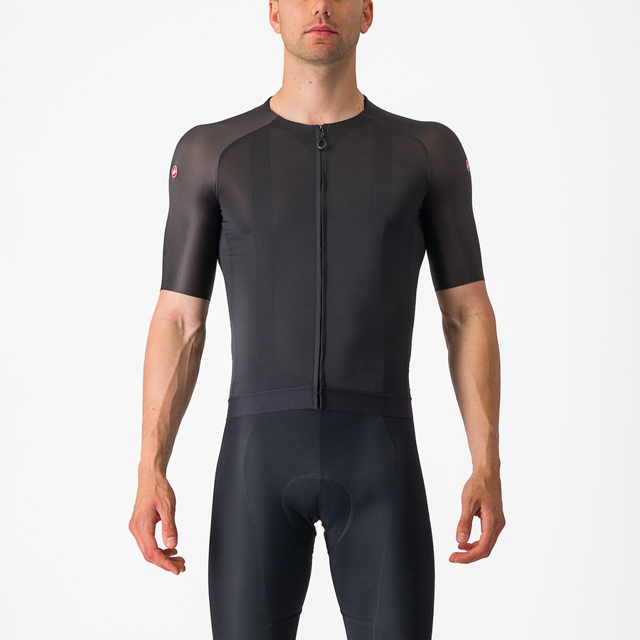 Black Men Castelli AERO RACE 7.0 Jersey | GHYC82013