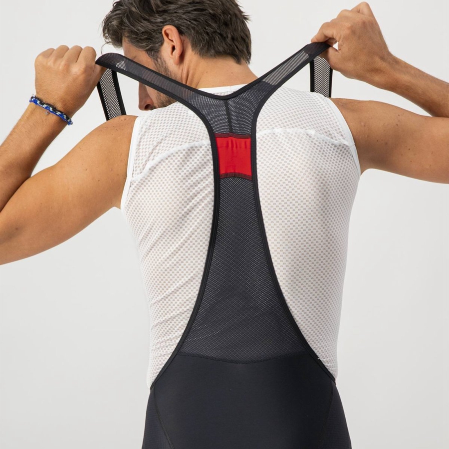 Black Men Castelli COMPETIZIONE Bib Shorts | NLUT28573