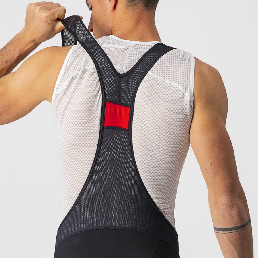 Black Men Castelli ENDURANCE 3 Bib Shorts | ZGYU35074