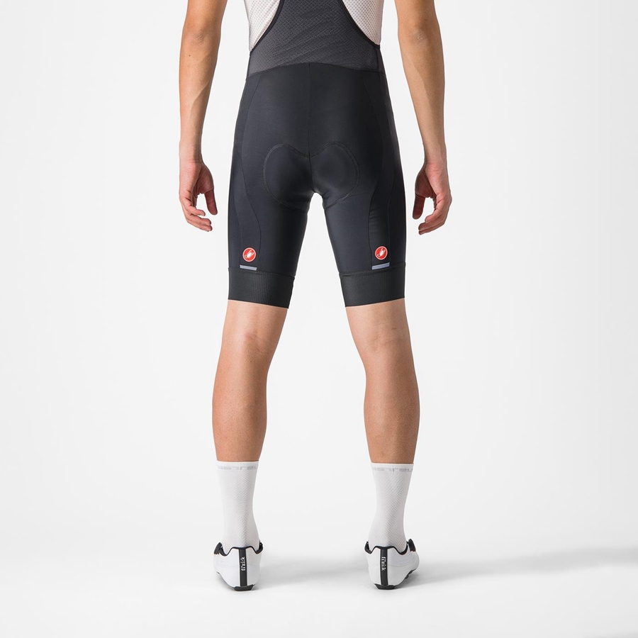 Black Men Castelli ENTRATA 2 Bib Shorts | LMHC31697