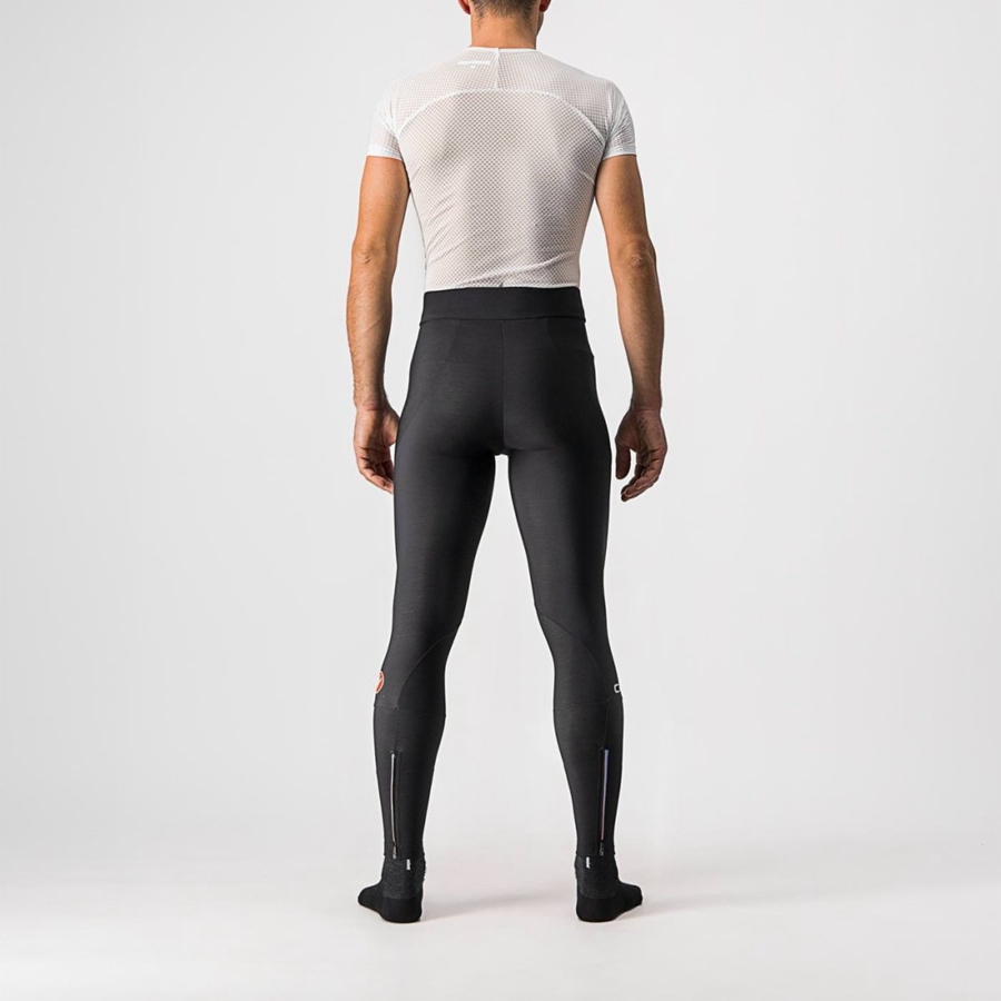 Black Men Castelli ENTRATA NO PAD Leggings | PNLM70386