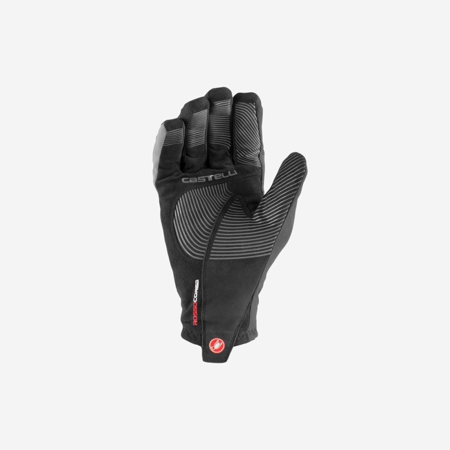 Black Men Castelli ESPRESSO GT Gloves | TZQS75213