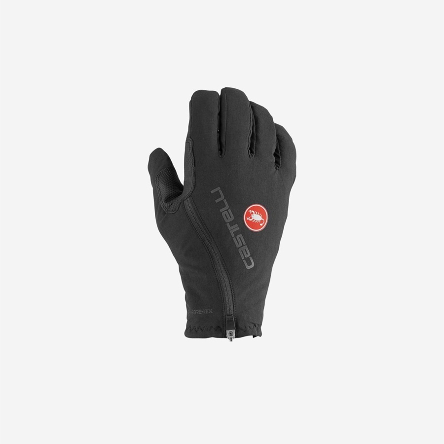 Black Men Castelli ESPRESSO GT Gloves | TZQS75213