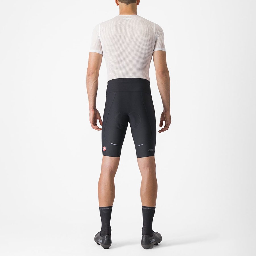 Black Men Castelli ESPRESSO Shorts | OSZY89163