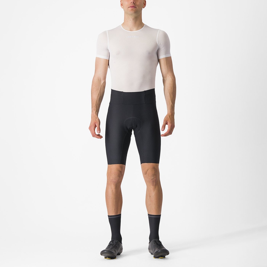 Black Men Castelli ESPRESSO Shorts | OSZY89163