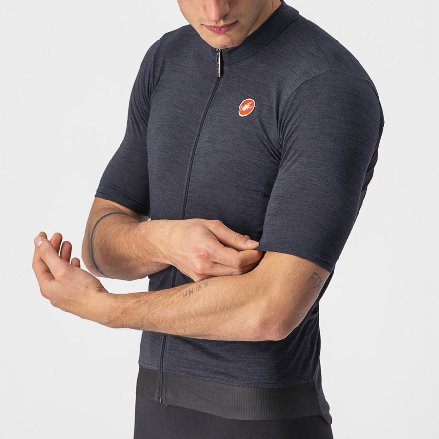 Black Men Castelli ESSENZA Jersey | WIMP91278