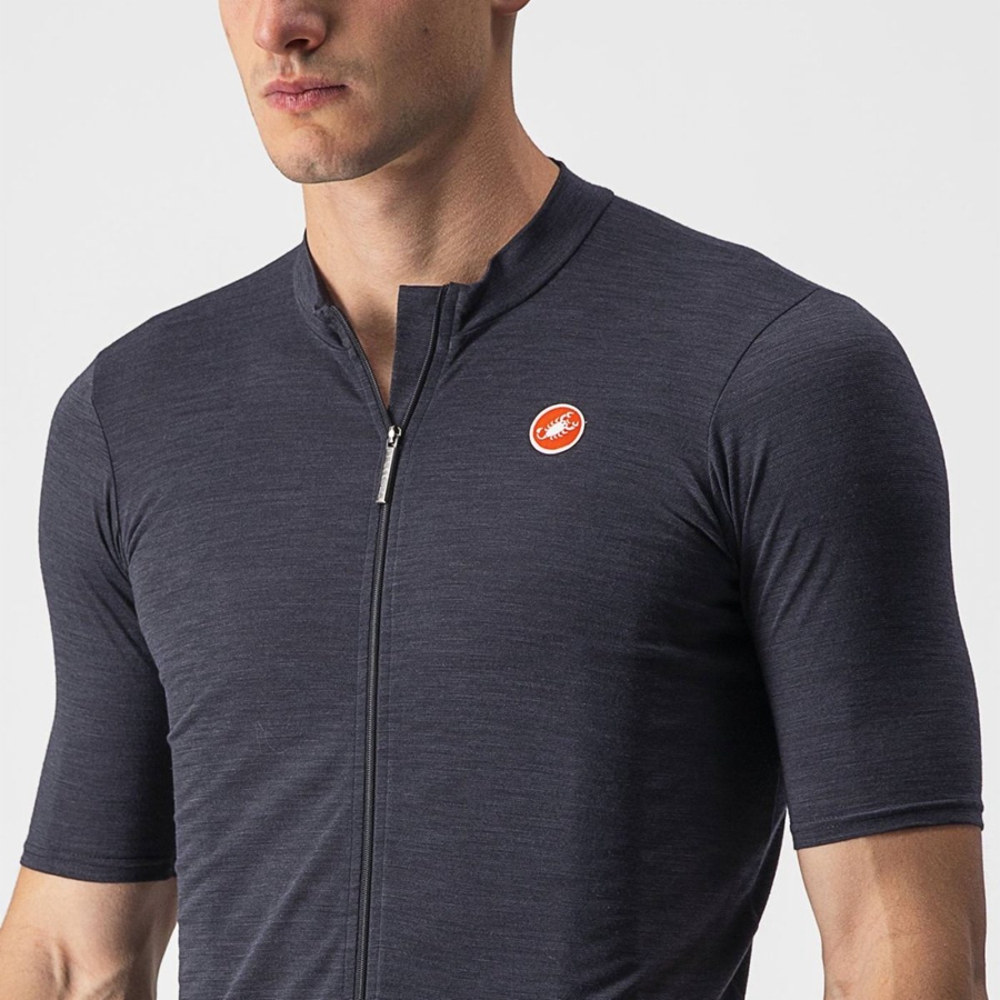 Black Men Castelli ESSENZA Jersey | WIMP91278