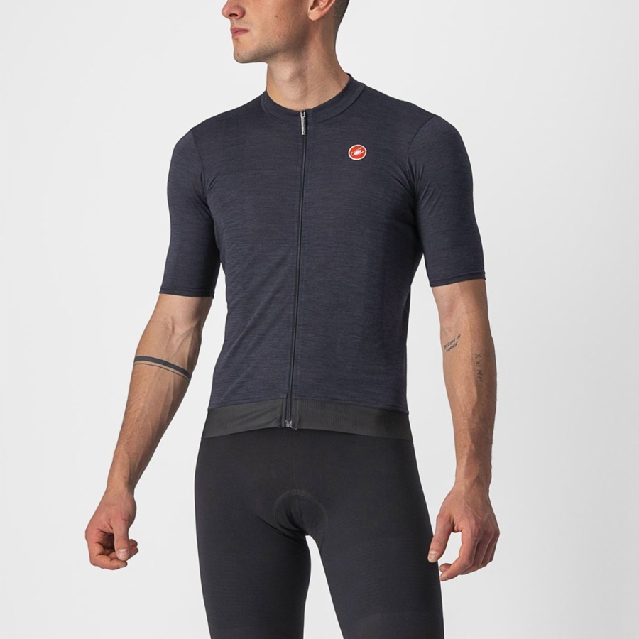 Black Men Castelli ESSENZA Jersey | WIMP91278