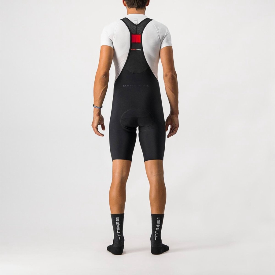 Black Men Castelli NANO FLEX PRO RACE Bib Shorts | UTPI49720