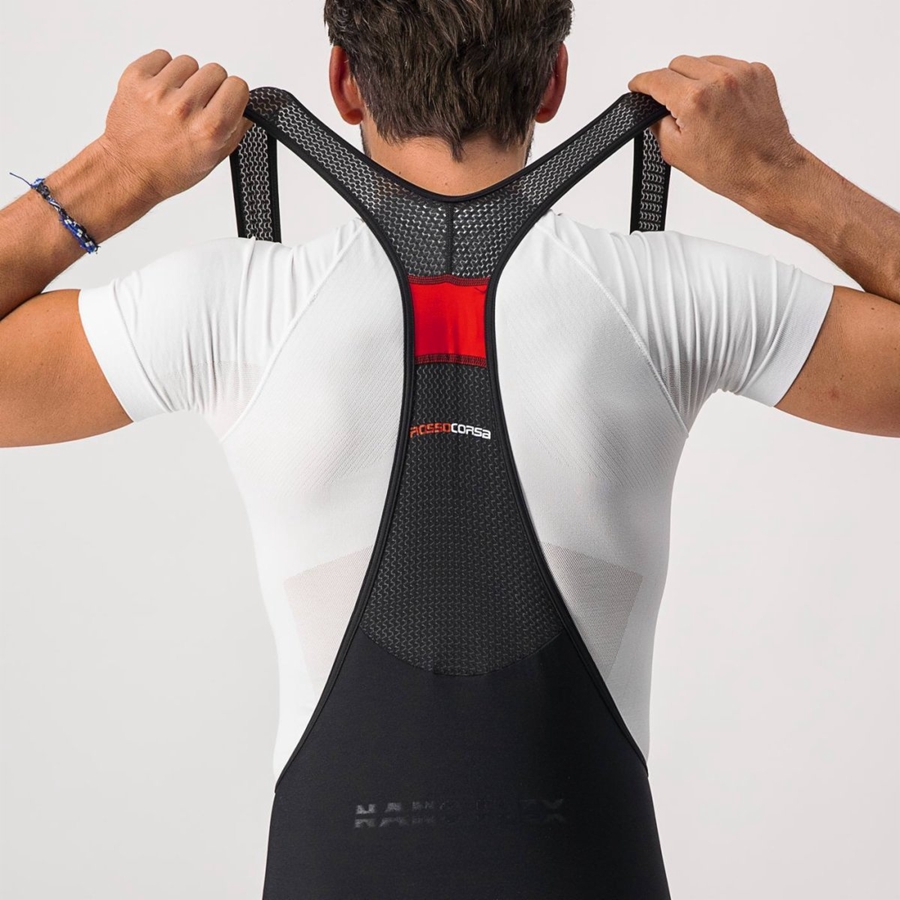 Black Men Castelli NANO FLEX PRO RACE Bib Shorts | UTPI49720