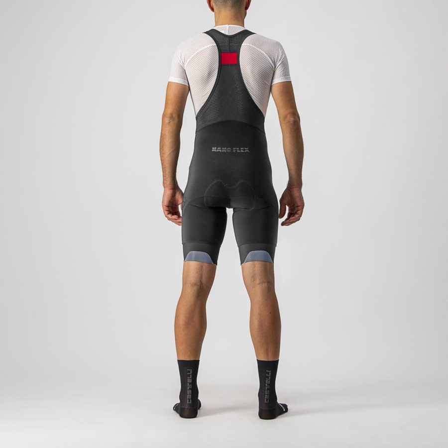 Black Men Castelli TUTTO NANO Bib Shorts | ZYCD03172