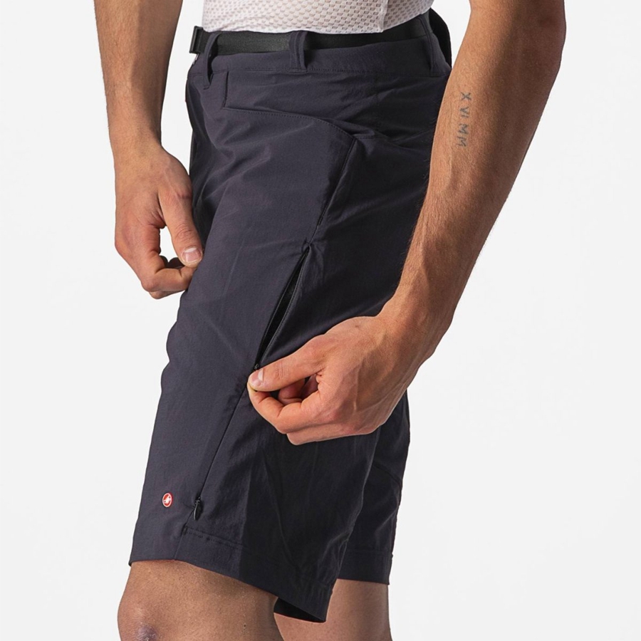 Black Men Castelli UNLIMITED TRAILGY Shorts | RTVA30187