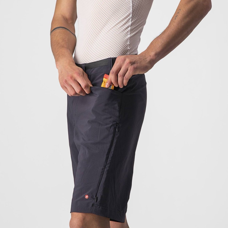 Black Men Castelli UNLIMITED TRAILGY Shorts | RTVA30187