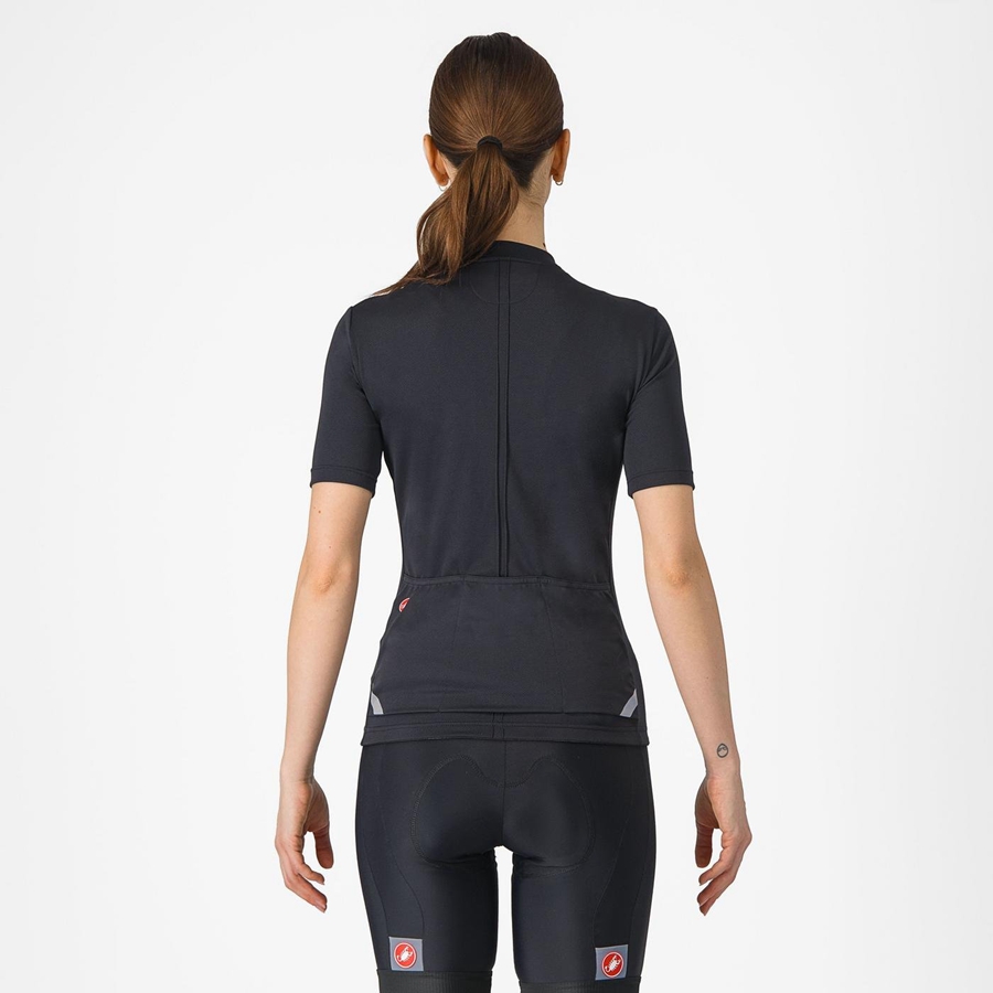 Black Women Castelli ANIMA 4 Jersey | YRGH32805