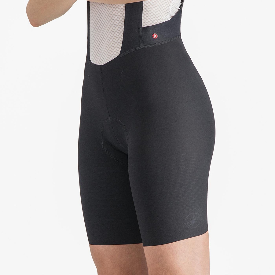 Black Women Castelli PREMIO W Bib Shorts | CJVL05948