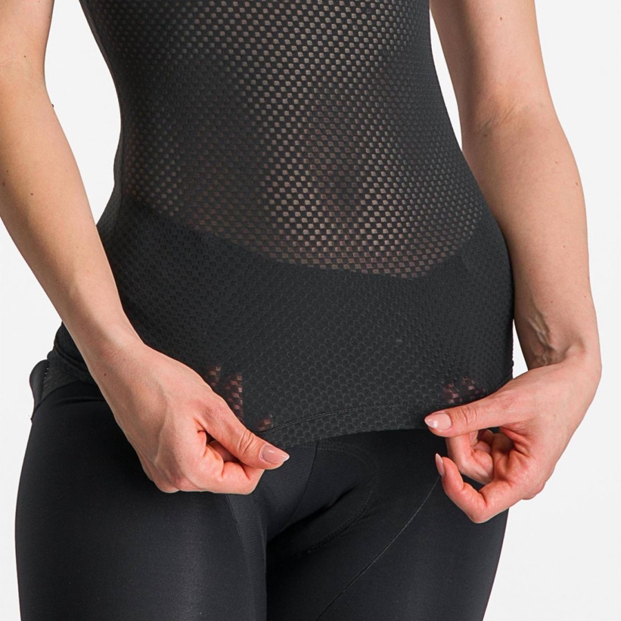 Black Women Castelli PRO MESH W SHORT SLEEVE Base Layer | MREL69254