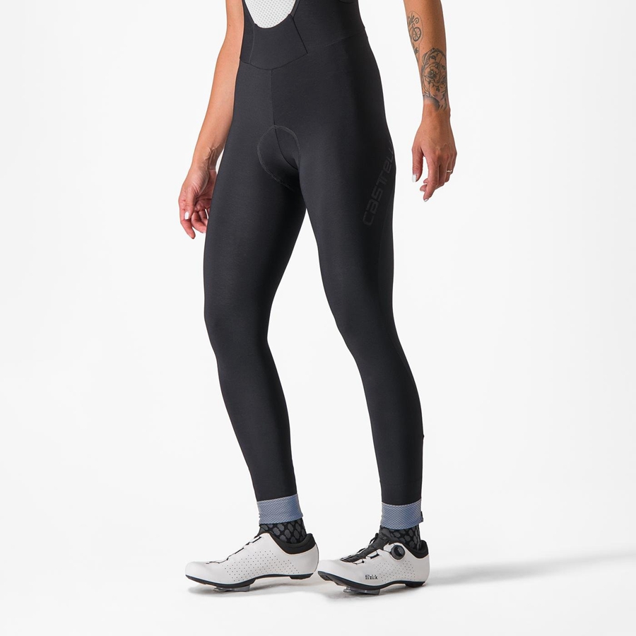 Black Women Castelli TUTTO NANO W Bib Tights | FAKI90128