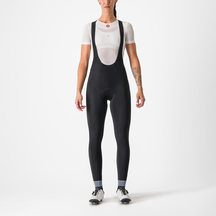 Black Women Castelli TUTTO NANO W Bib Tights | FAKI90128