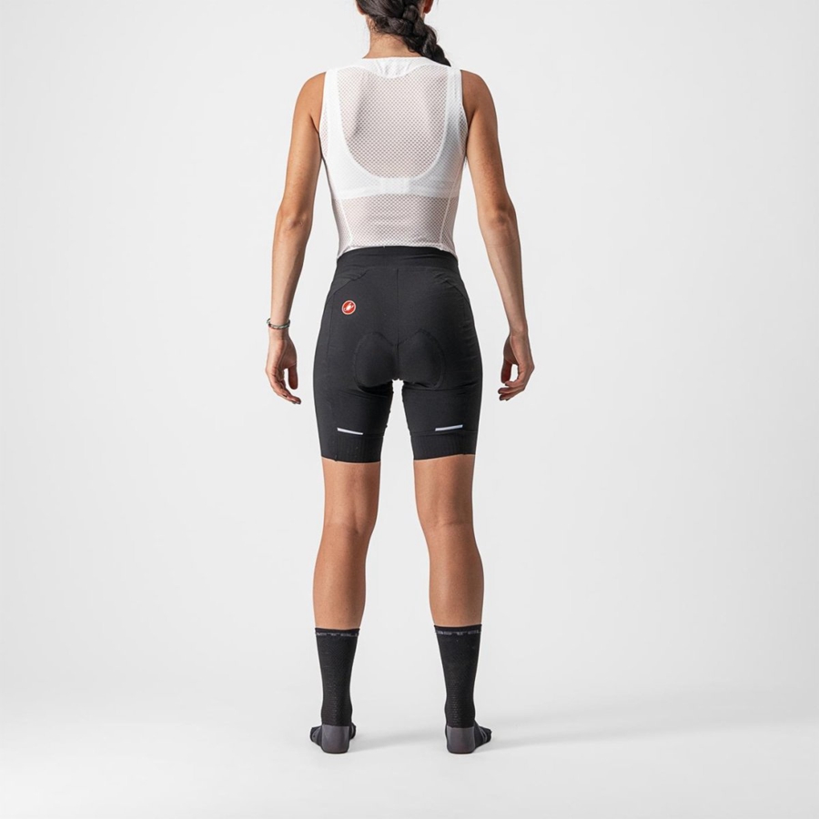 Black / Black Women Castelli VELOCISSIMA 3 Shorts | NVID30721