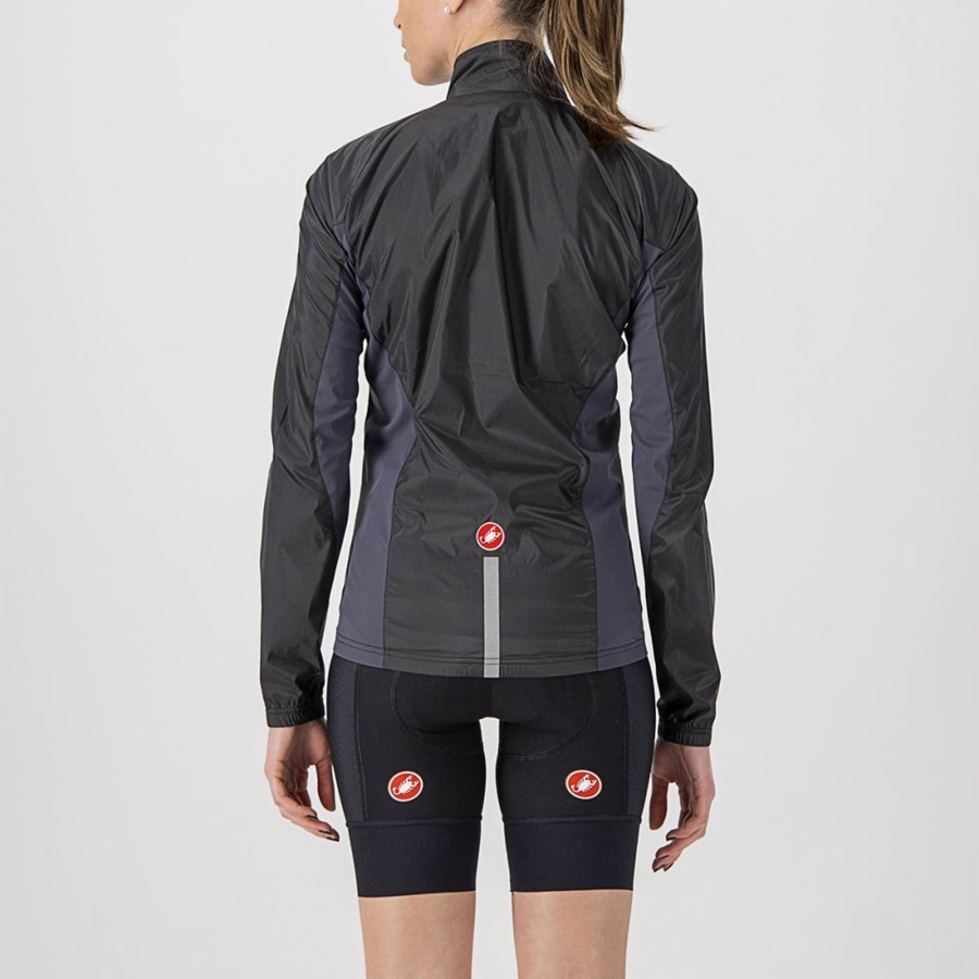 Black / Dark Grey Women Castelli SQUADRA STRETCH W Protection | PUEW67814