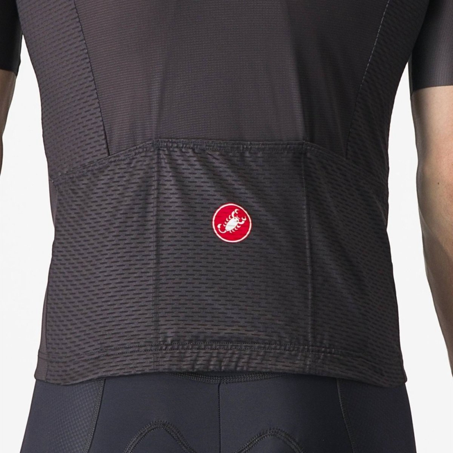 Black / Dark Grey / Red Men Castelli TRADIZIONE Jersey | ESLW21570