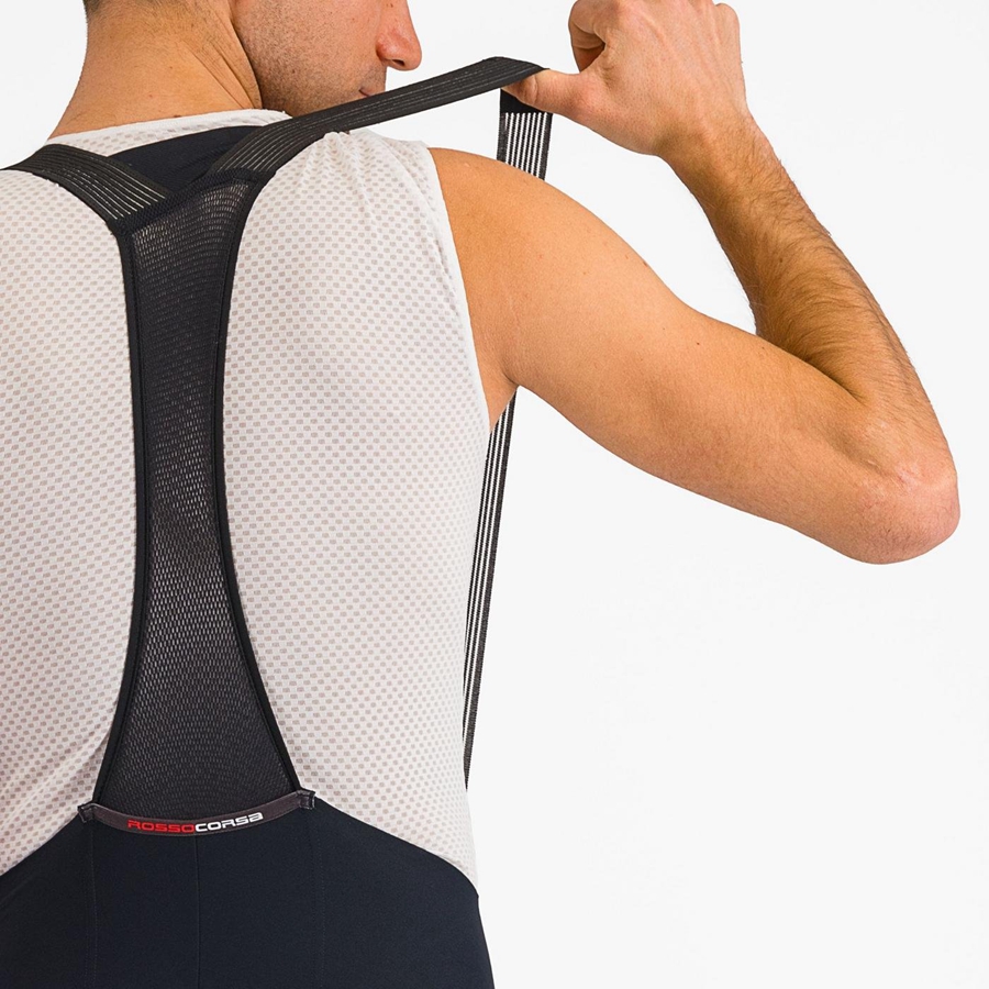 Black / White Men Castelli FREE AERO RC CLASSIC Bib Shorts | CRVQ61789