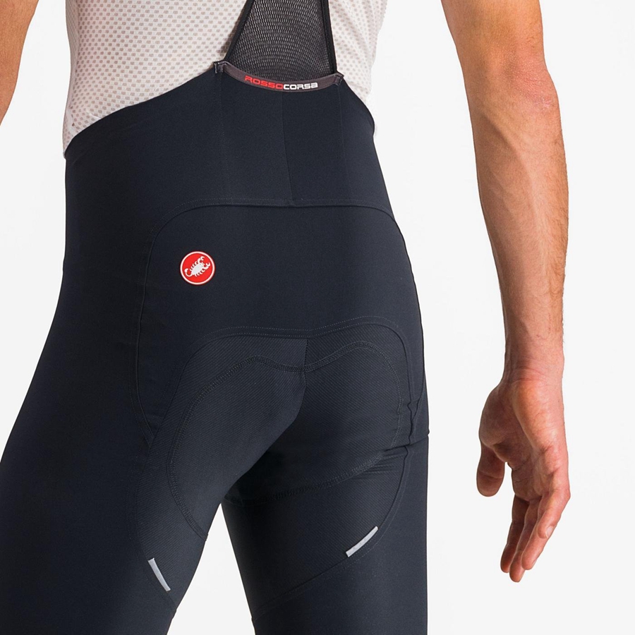 Black / White Men Castelli FREE AERO RC CLASSIC Bib Shorts | CRVQ61789