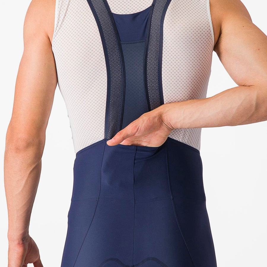 Blue Men Castelli ESPRESSO Bib Shorts | XFAW47182