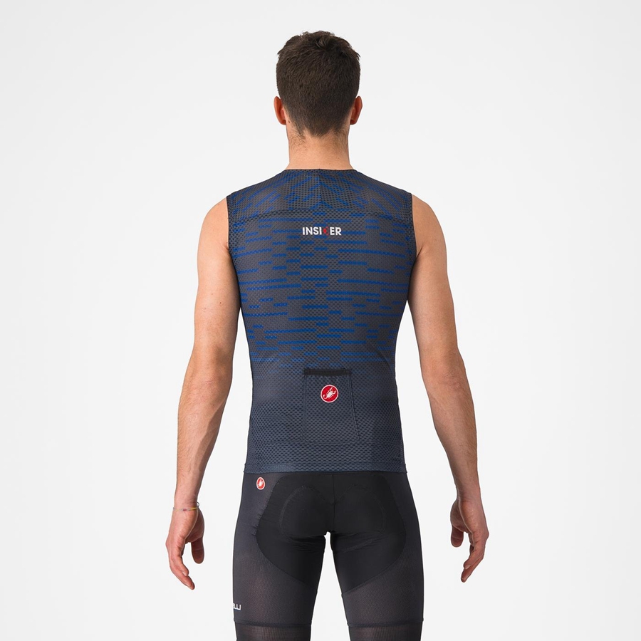 Blue Men Castelli INSIDER SLEEVELESS Jersey | XDSG28179