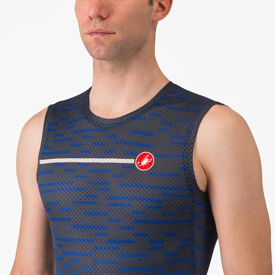 Blue Men Castelli INSIDER SLEEVELESS Jersey | XDSG28179