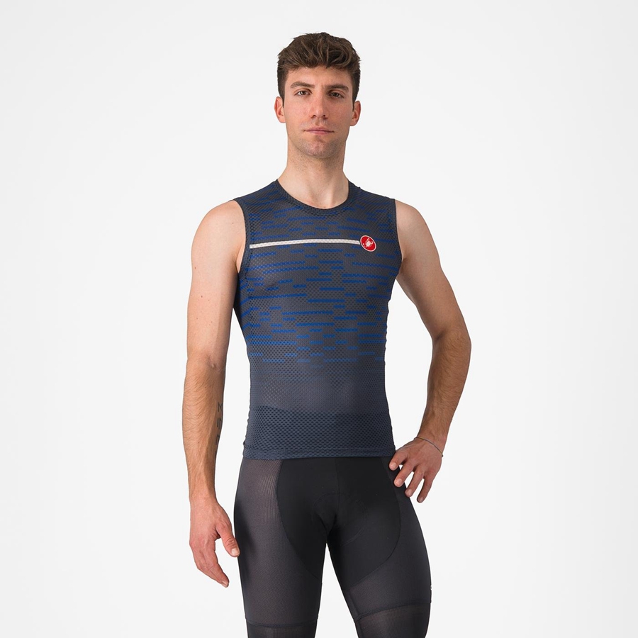 Blue Men Castelli INSIDER SLEEVELESS Jersey | XDSG28179