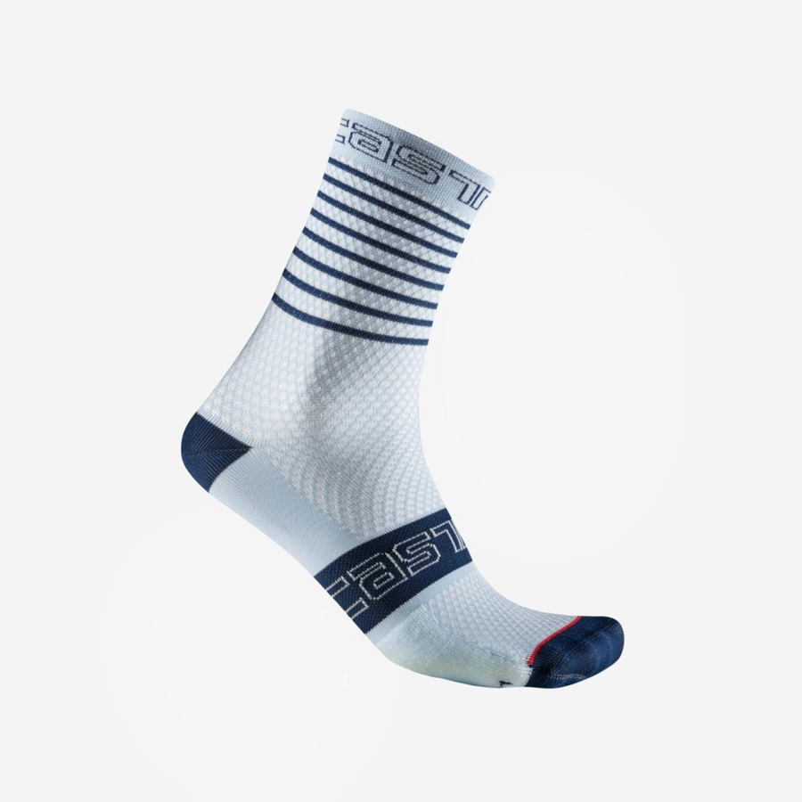 Blue Women Castelli SUPERLEGGERA W 12 Socks | ORAX12739