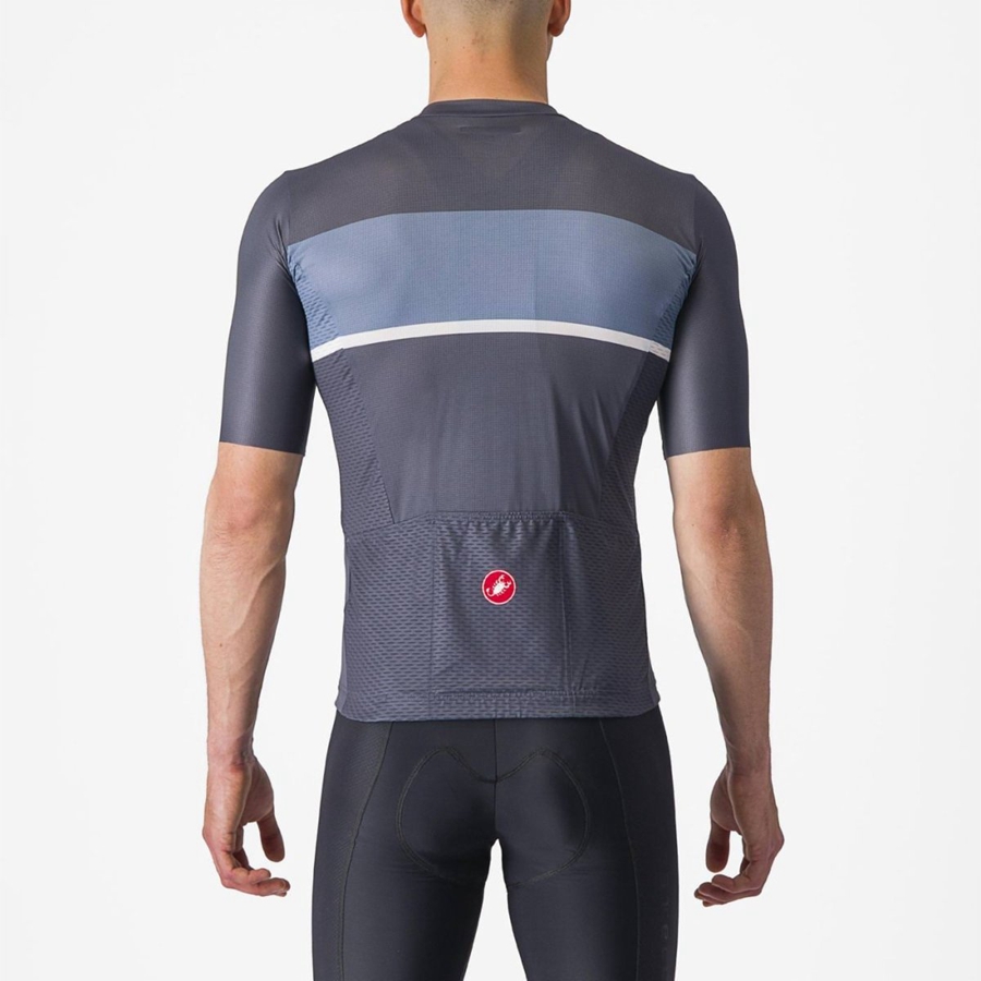 Blue / Light Grey Blue Men Castelli TRADIZIONE Jersey | SEQB01649