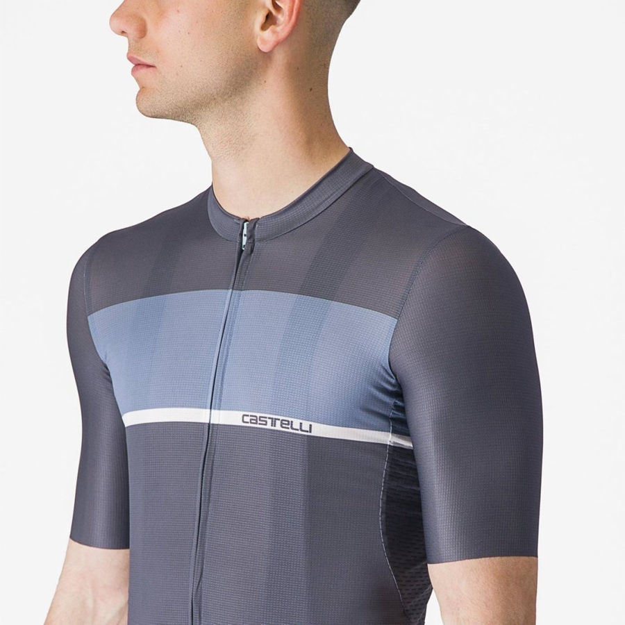 Blue / Light Grey Blue Men Castelli TRADIZIONE Jersey | SEQB01649