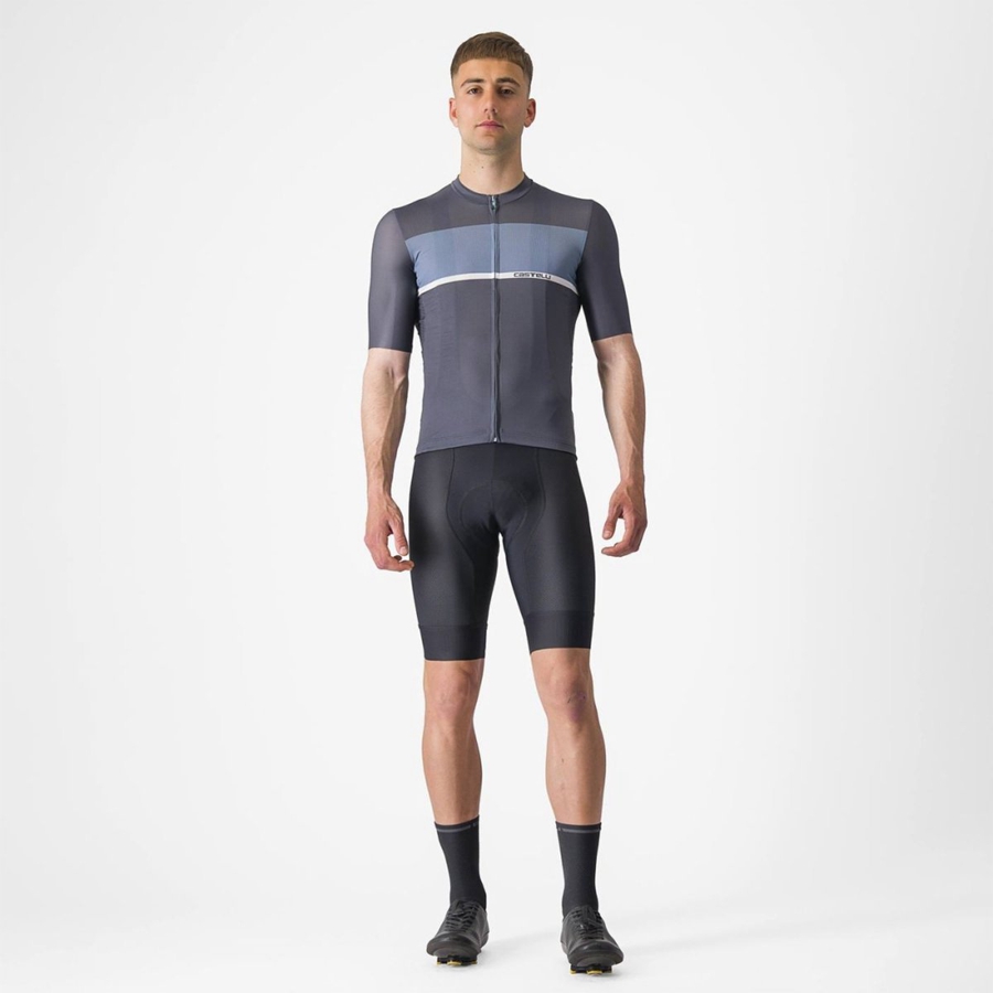 Blue / Light Grey Blue Men Castelli TRADIZIONE Jersey | SEQB01649