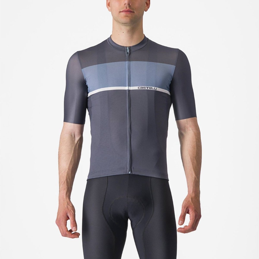 Blue / Light Grey Blue Men Castelli TRADIZIONE Jersey | SEQB01649