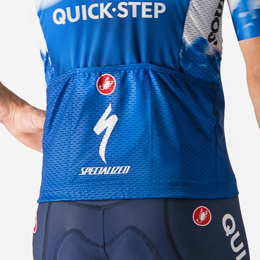 Blue / White Men Castelli COMPETIZIONE 3 Jersey | RQGY43586