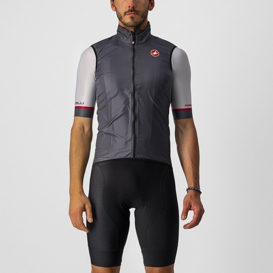 Dark Grey Men Castelli ARIA Vest | VYNS48596