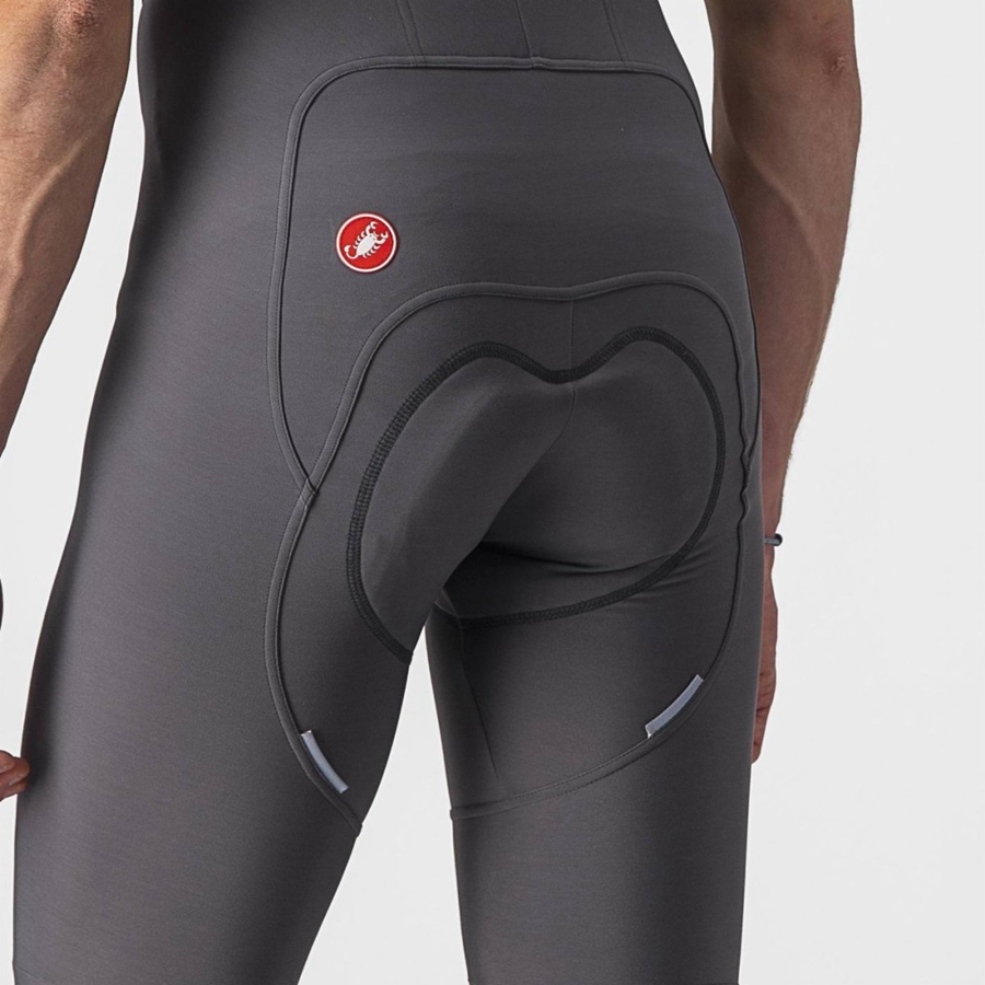 Dark Grey Men Castelli FREE AERO RC Bib Tights | HCLG58096