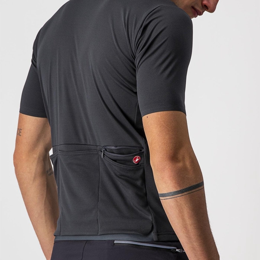 Dark Grey Men Castelli UNLIMITED ALLROAD Jersey | EAUD67419