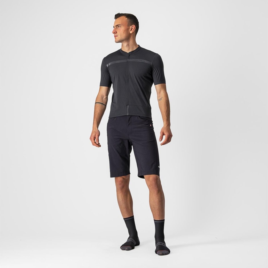 Dark Grey Men Castelli UNLIMITED ALLROAD Jersey | EAUD67419