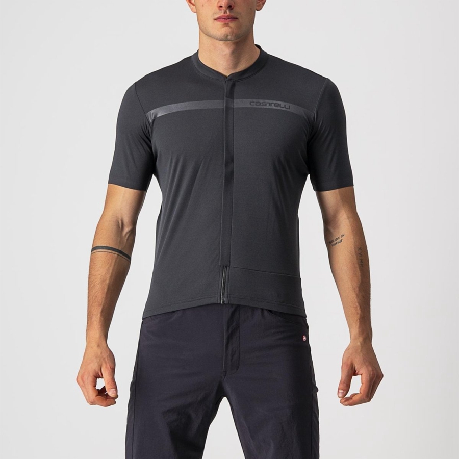 Dark Grey Men Castelli UNLIMITED ALLROAD Jersey | EAUD67419