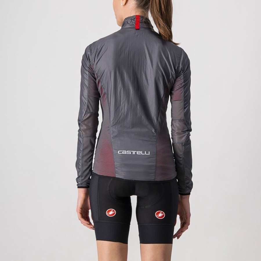 Dark Grey Women Castelli ARIA SHELL W Protection | FSQH38276