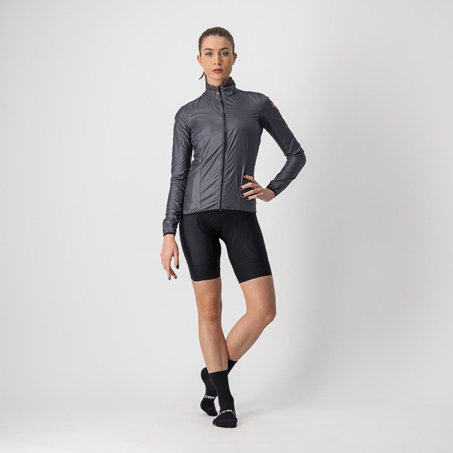 Dark Grey Women Castelli ARIA SHELL W Protection | FSQH38276