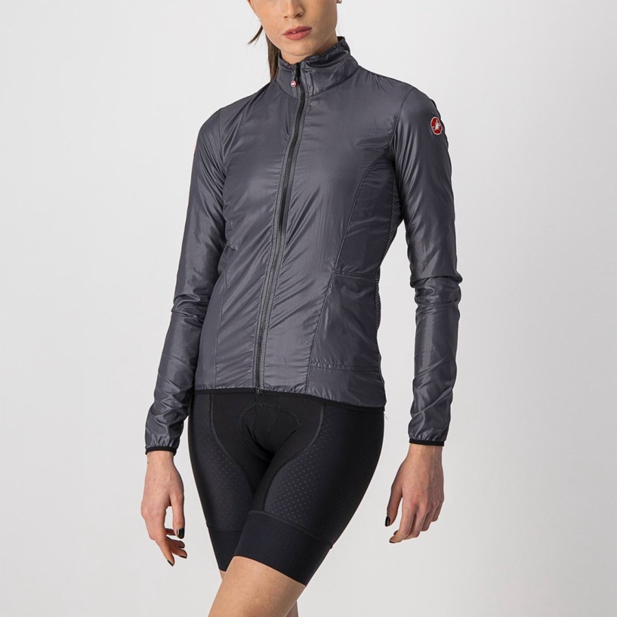 Dark Grey Women Castelli ARIA SHELL W Protection | FSQH38276