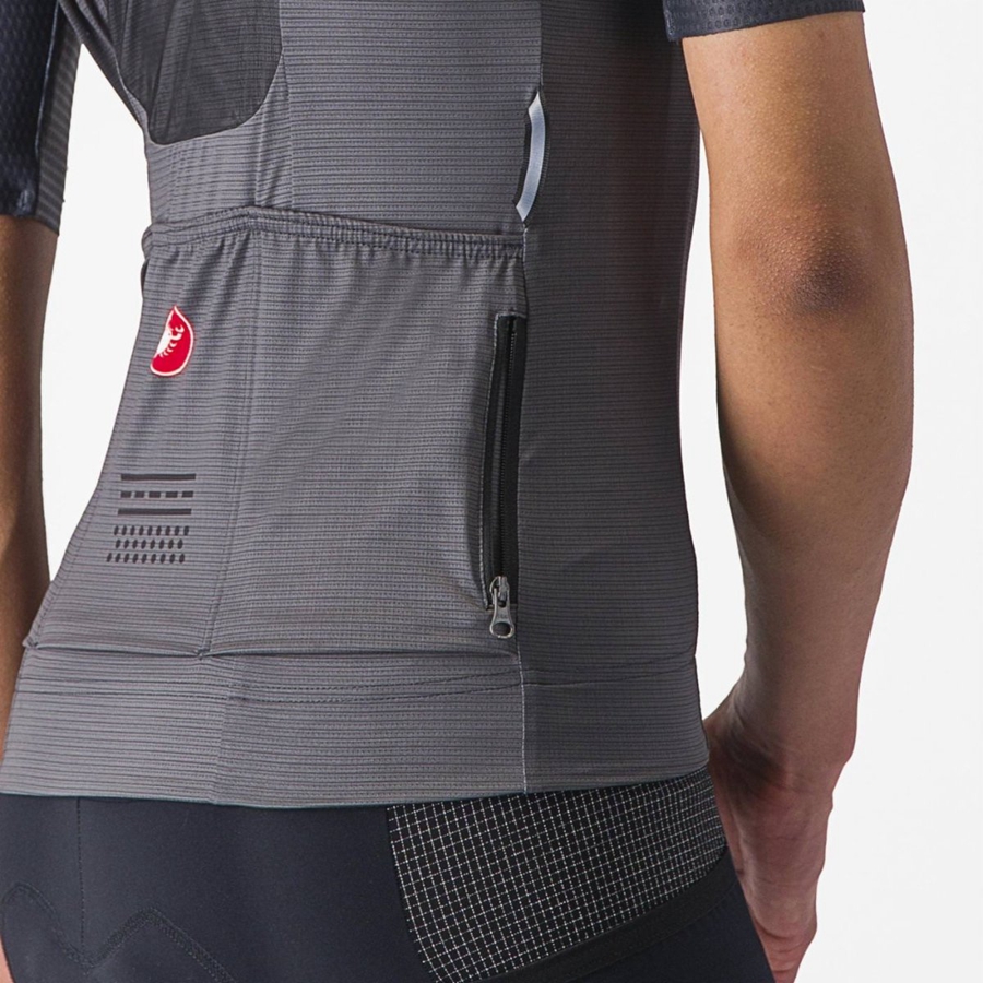 Dark Grey Women Castelli UNLIMITED PRO W Jersey | IXOG59780