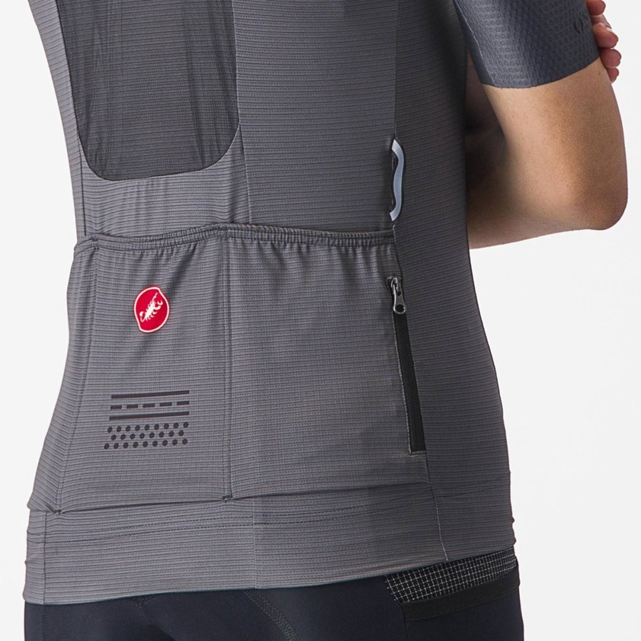 Dark Grey Women Castelli UNLIMITED PRO W Jersey | IXOG59780