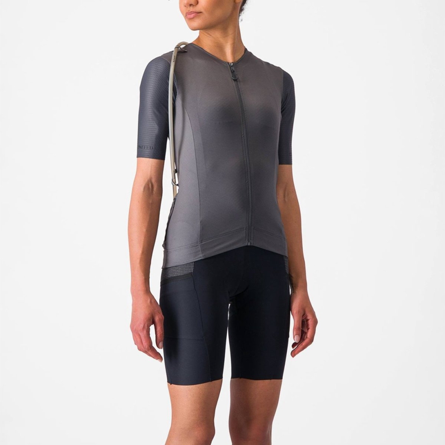 Dark Grey Women Castelli UNLIMITED PRO W Jersey | IXOG59780