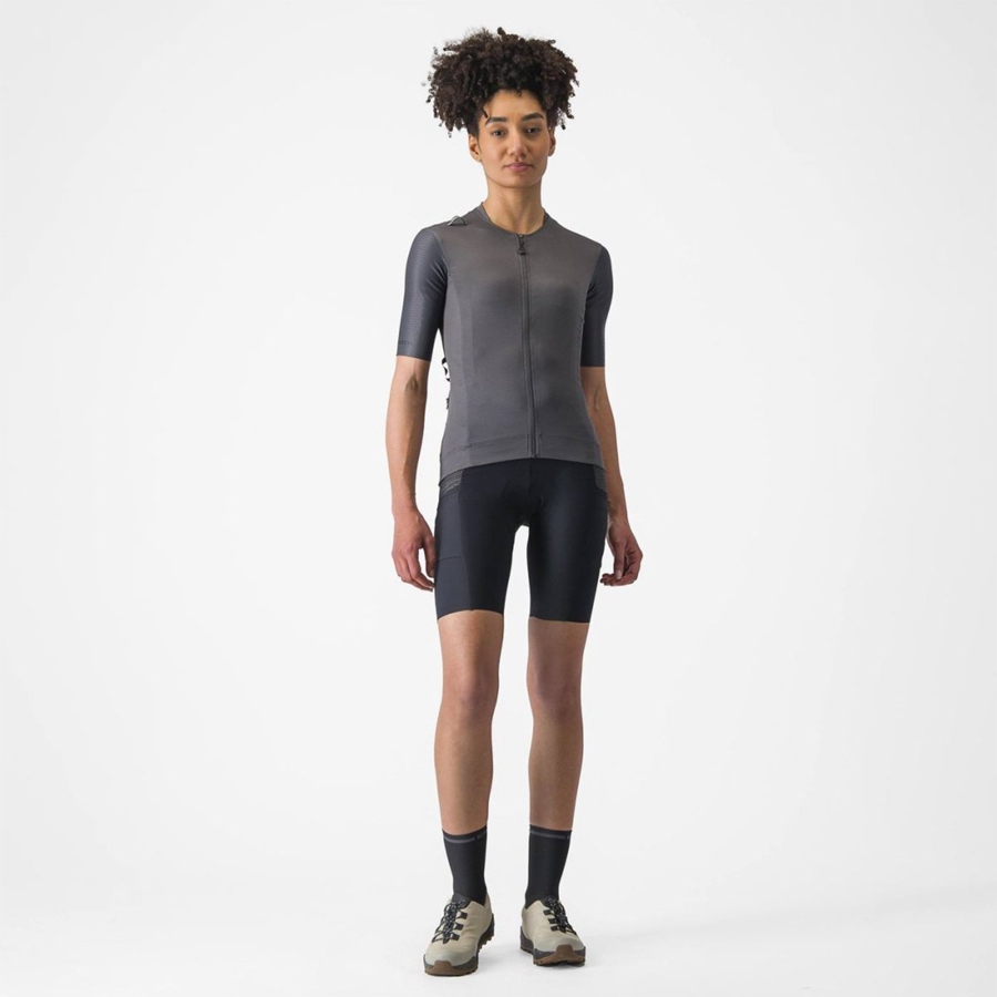 Dark Grey Women Castelli UNLIMITED PRO W Jersey | IXOG59780