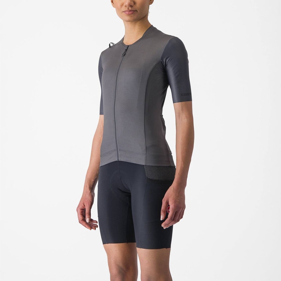 Dark Grey Women Castelli UNLIMITED PRO W Jersey | IXOG59780